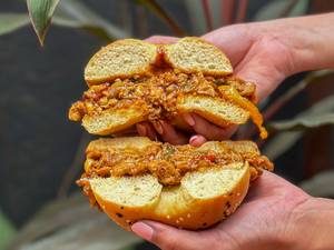 Barbeque Chicken Bagel