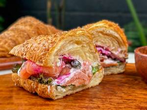 Smoked Salmon Cream Cheese Croissant