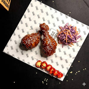 (2 Pcs) Korean Fried Crispy Chicken Legs [with Coleslaw]