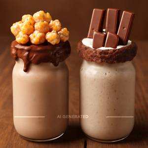 Nutella Shake + Kitkat Shake
