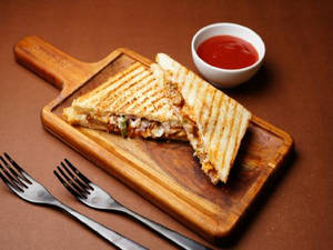 Grilled Chicken Tikka Sandwich - Loaded & Spicy