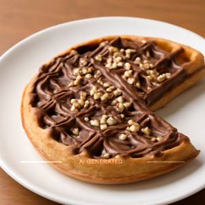 Nutella Waffle Half