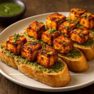 Paneer Tikka  Garlic Bread