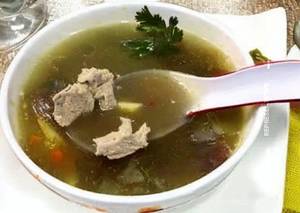 Mutton clear soup