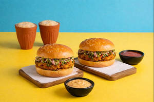 2 Punjabi Doodh Patti + 2 Bun Tikki.