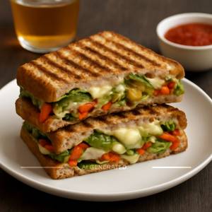 Grilled Veg & Cheese Sandwich
