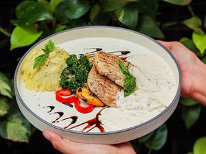 Grilled Chicken With Mushroom Cream Capers Sauce