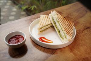 Vegetable Club Sandwich