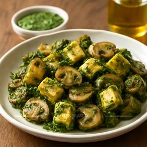 Pesto Paneer Mushroom