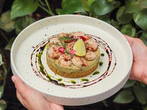 Grilled Prawns Quinoa Guacamole
