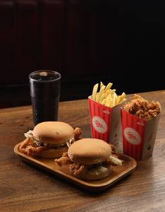2 Tender Strip Burger Combo