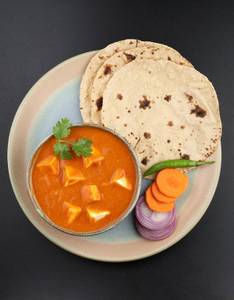 Butter Paneer Masala + Roti 4 + Salad