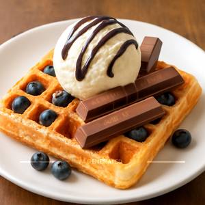 Ob Kitkat With Ice Cream Single Waffle