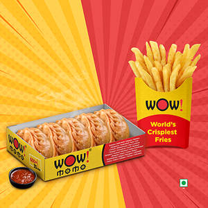 Veg Darjeeling Fried Momo + OG Crispy Fries Regular