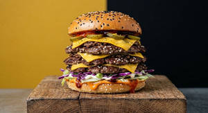 K Pop Lamb Burger - Trio Bulgogi