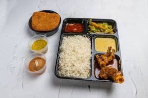 Rice-fish Fry-mutton Jhol Combo (c-45)