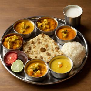 Jain Special Thali (no Onion, No Garlic)