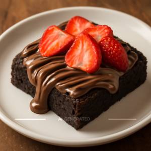 Strawberry Nutella Hot Brownie