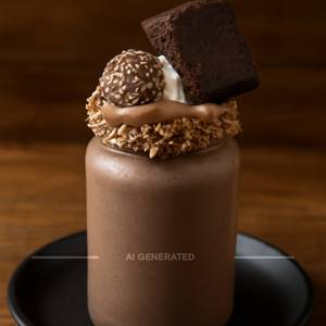 Nutella Brownie Rocher Thick Shake