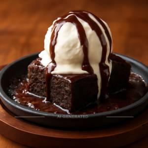 Sizzling Brownie With Ice Cream