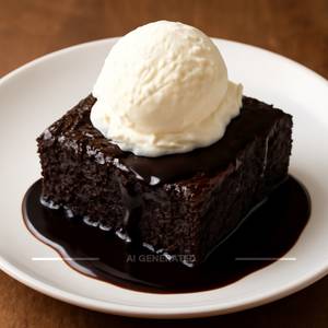 Brownie With Ice Cream Hot