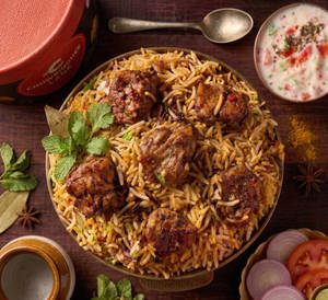 Lucknowi Mutton Dum Biryani