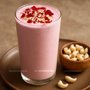 Rose Kaju Gulkand Thick Shake