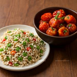 Paneer 65 + Veg Fried Rice