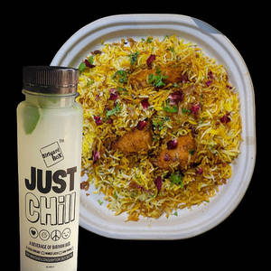Soya Chaap Biriyani(Mini) +Punjabi Lassi,  Combo [serves 1]