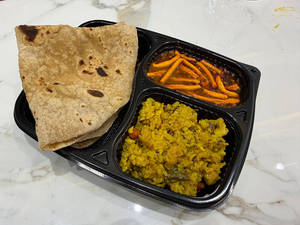 Shev Bhaji Chapati Meal
