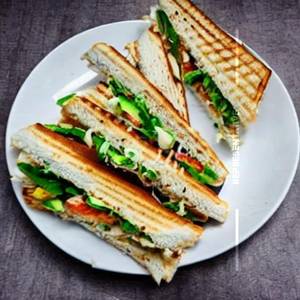 Fresh paneer sandwich