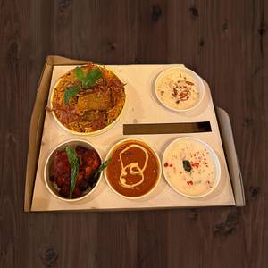 Maayaa Mutton Biryani With Chicken Kebab Combo (5 Items)