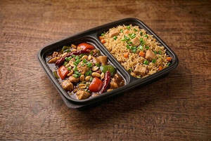Kung Pao Chicken Gravy + Chicken Fried Rice