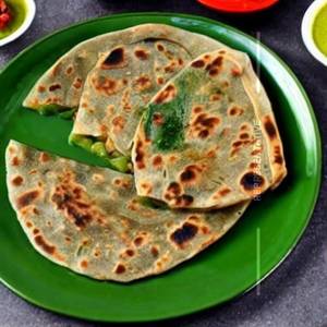 Methi Aloo Stuffed Paratha