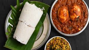 Puttu with Egg Curry
