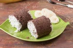 Ragi Puttu with Sugar