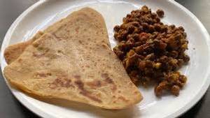 3 Egg Chapati with Chana Masala