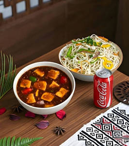Chilli Cottage Cheese Gravy + Classic Hakka Noodles + Can
