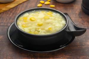 Sweet Corn And Egg Cream Soup