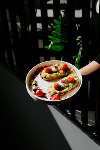 Avocado Toast In Sour Dough Bread