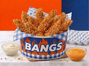 Peri Peri Chicken Strips [10 Pieces] And 2 Dips