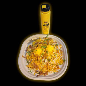 Egg Biryani (mini)+mango Lassi Combos (serves-1)