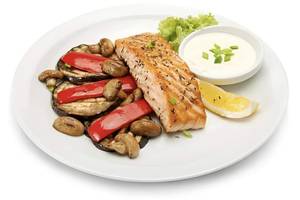 Fish With Green And Red Pepper