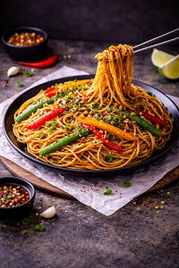 Veggie Chilli Garlic Noodles