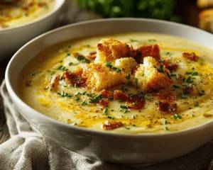 Cheesy Garlic Soup