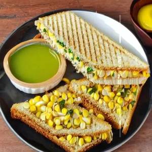 Corn Spinach Sandwich