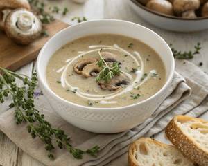 Mushroom Creamy Veloute Soup