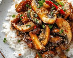 Mushroom Chilli Combination Fried Rice