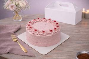 Strawberry Swirl (Pure Eggless Cake)