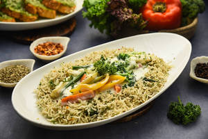 Vegetables Stroganoff [with herb rice]